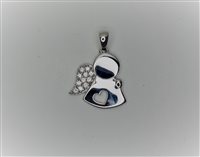 Pendente Guerretta Gioielli Donna Pendenti in Oro bianco Zircone GUERR171 - GUERR171